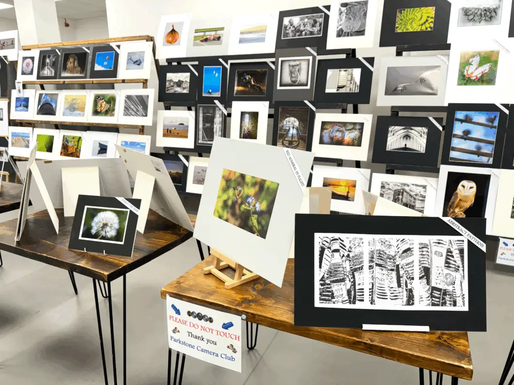 Selection of artwork from Parkstone Photo Club photography exhibition