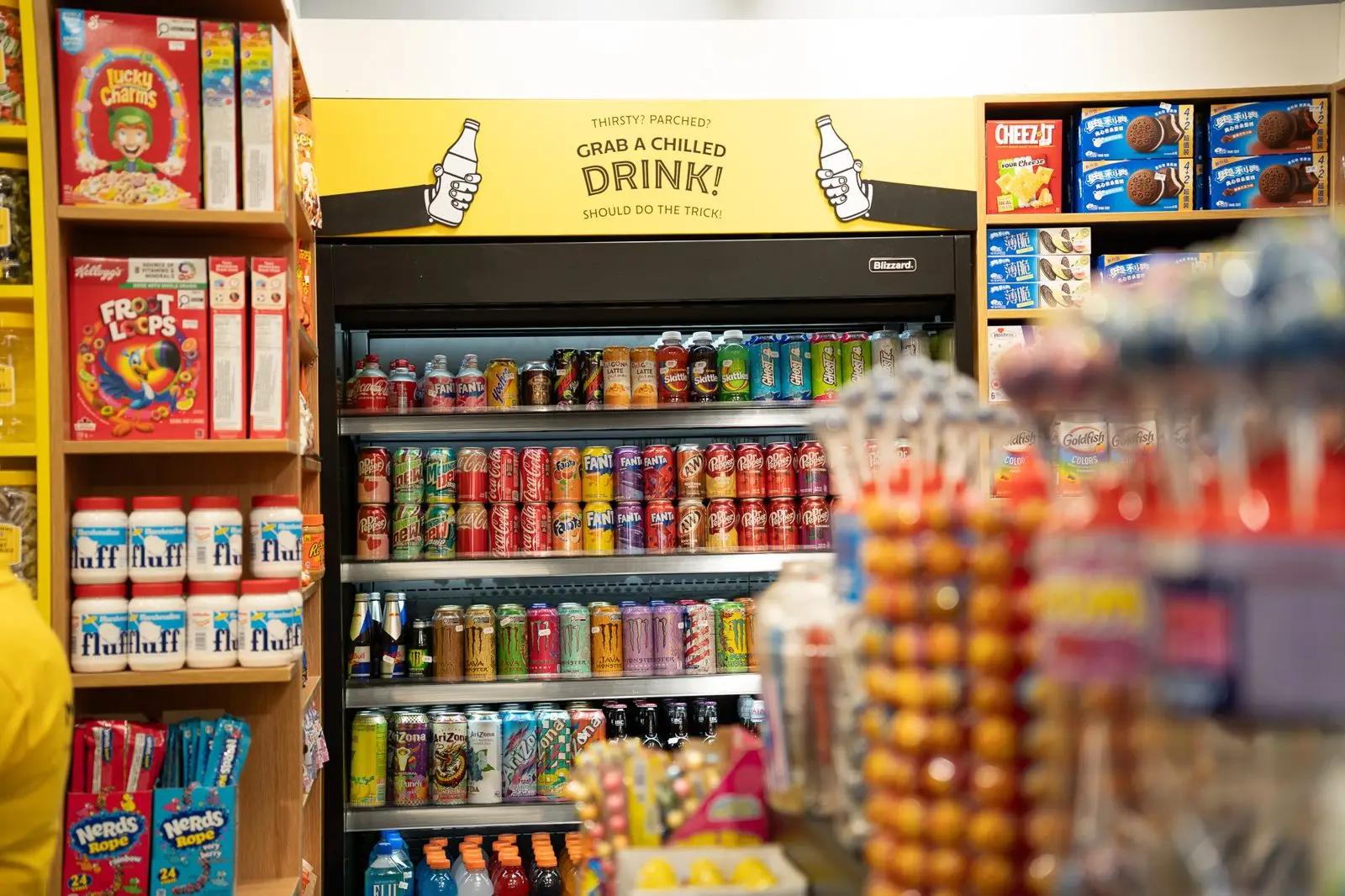 Inside Mr Simms Sweet Shop at The Dolphin Poole