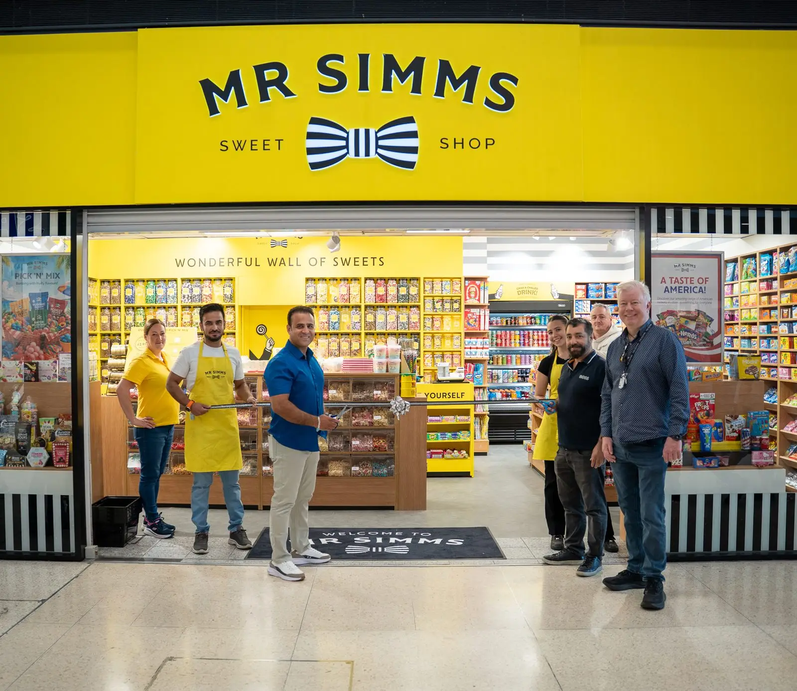 Mr Simms Sweet Shop shopfront at The Dolphin Poole